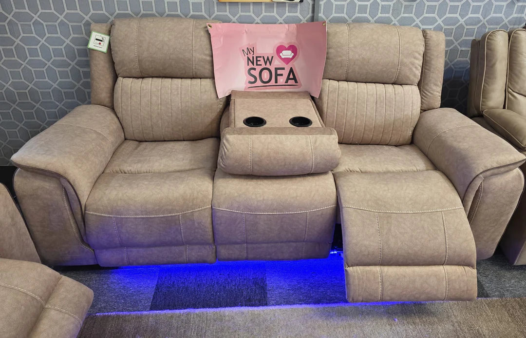 Hannah Electric Recliner 3+2 Sofa Set in Micro Fibre Fabric – Comfortable Living for Homes