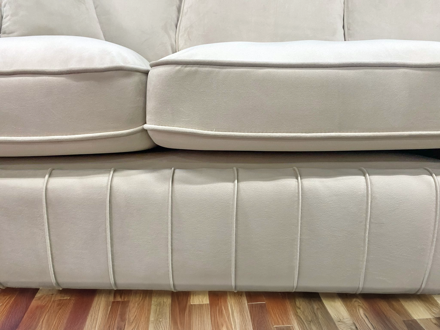 Layla Corner Fullback Sofa with Plush Cushions – Cream | Heaven Furnishing