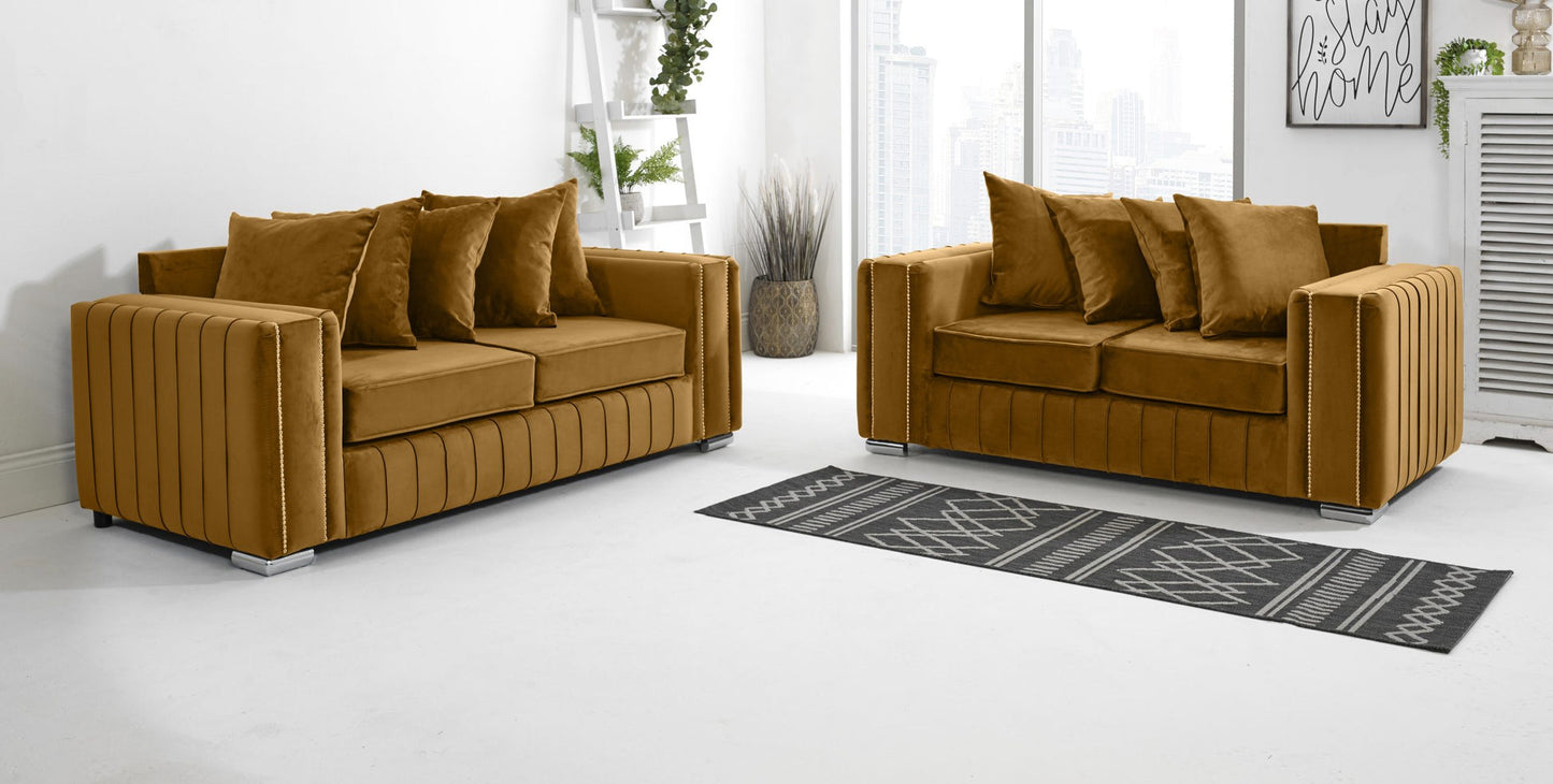 Layla 3+2 Scatterback Sofa Set – Heaven Furnishing