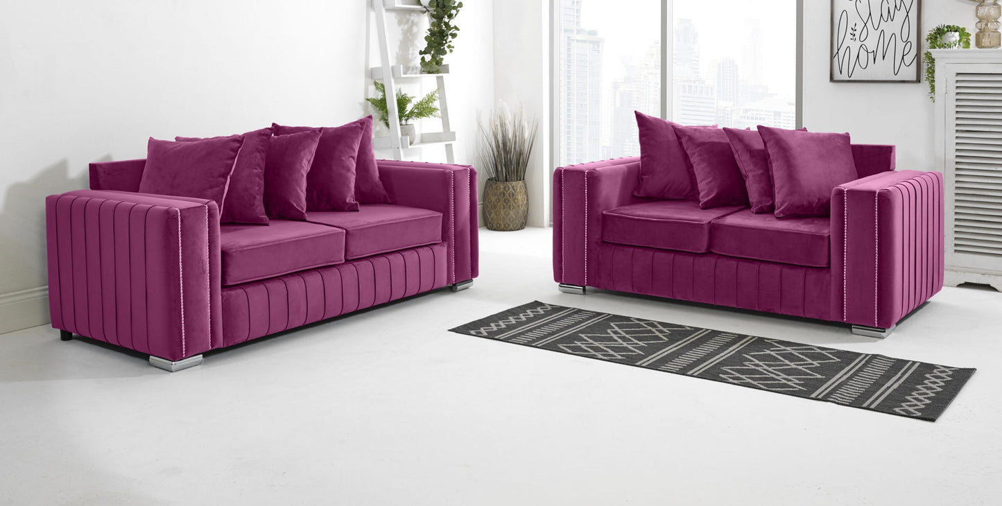 Layla 3+2 Scatterback Sofa Set – Heaven Furnishing