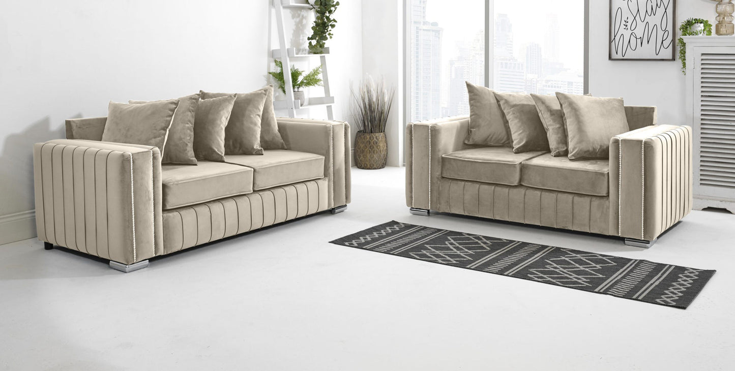Layla 3+2 Scatterback Sofa Set – Heaven Furnishing