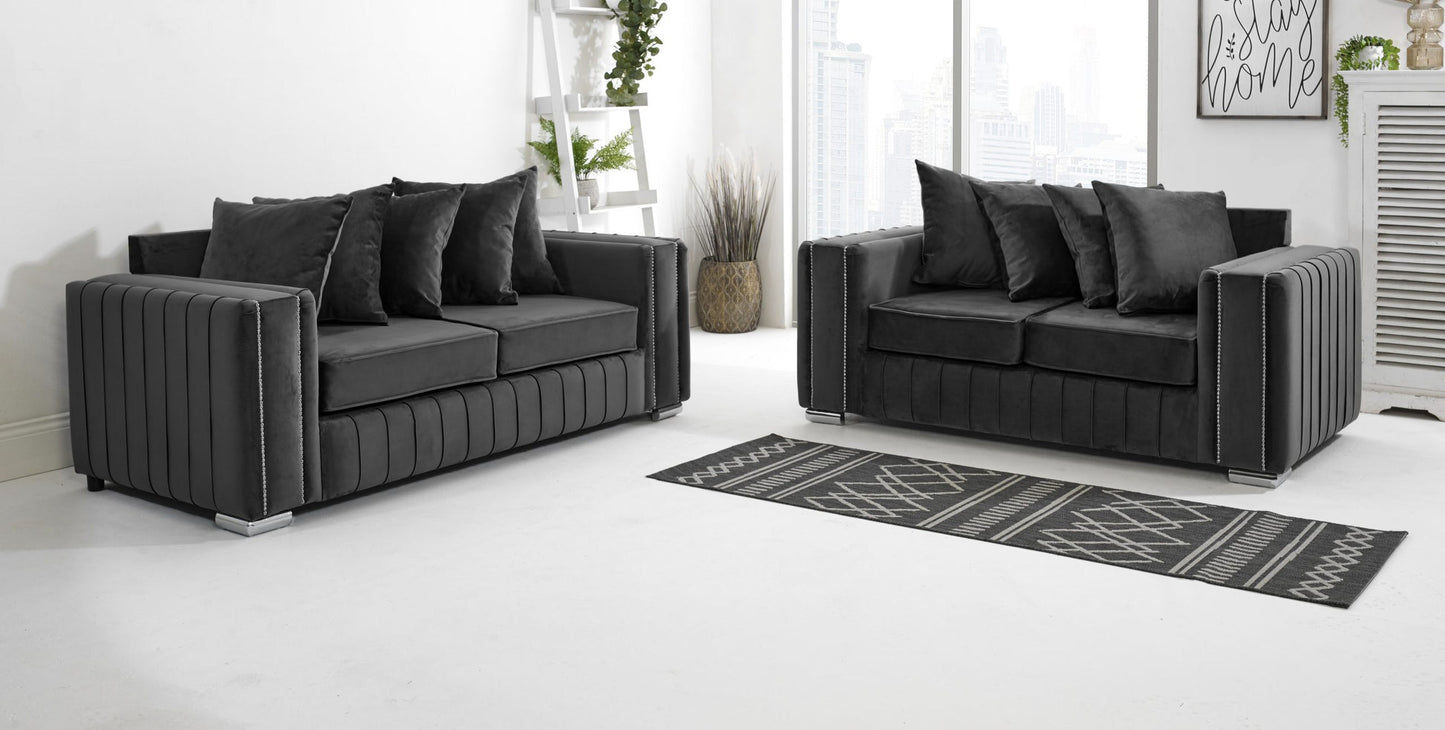 Layla 3+2 Scatterback Sofa Set – Heaven Furnishing