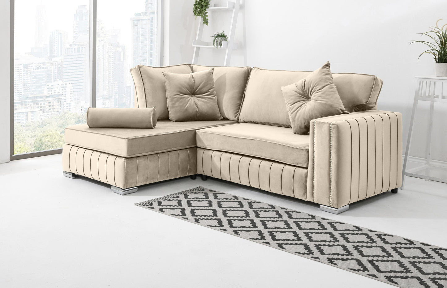 Layla Lounge Fullback Sofa + Extra Cushions | Heaven Furnishing