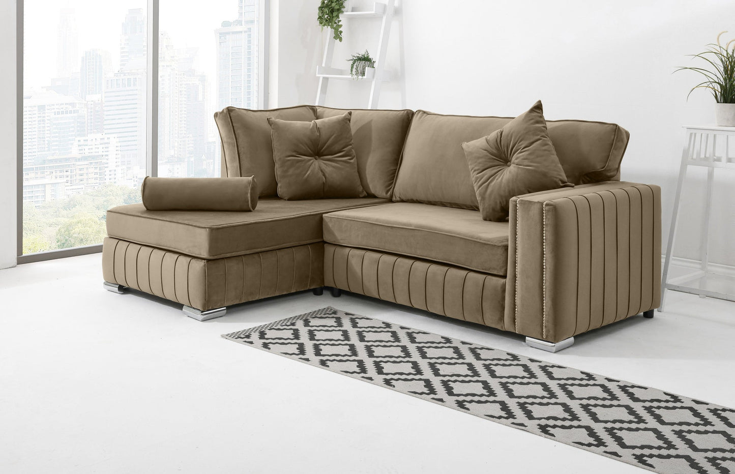 Layla Lounge Fullback Sofa + Extra Cushions | Heaven Furnishing