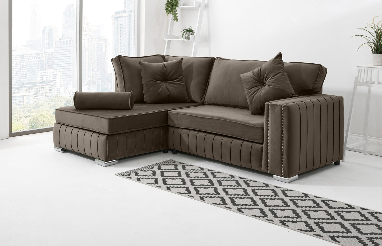Layla Lounge Fullback Sofa + Extra Cushions | Heaven Furnishing