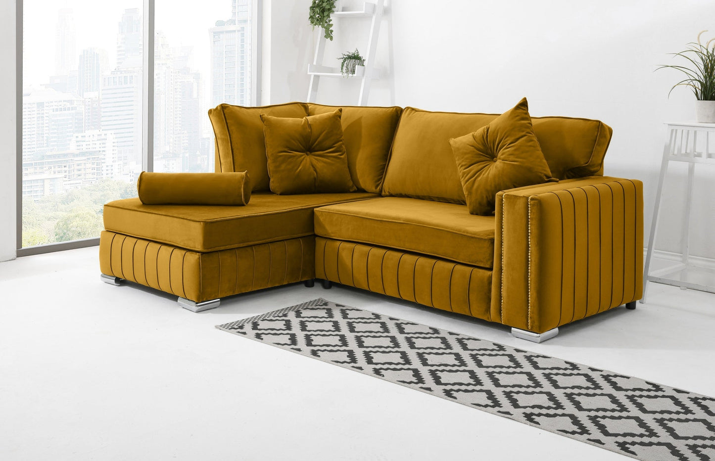 Layla Lounge Fullback Sofa + Extra Cushions | Heaven Furnishing