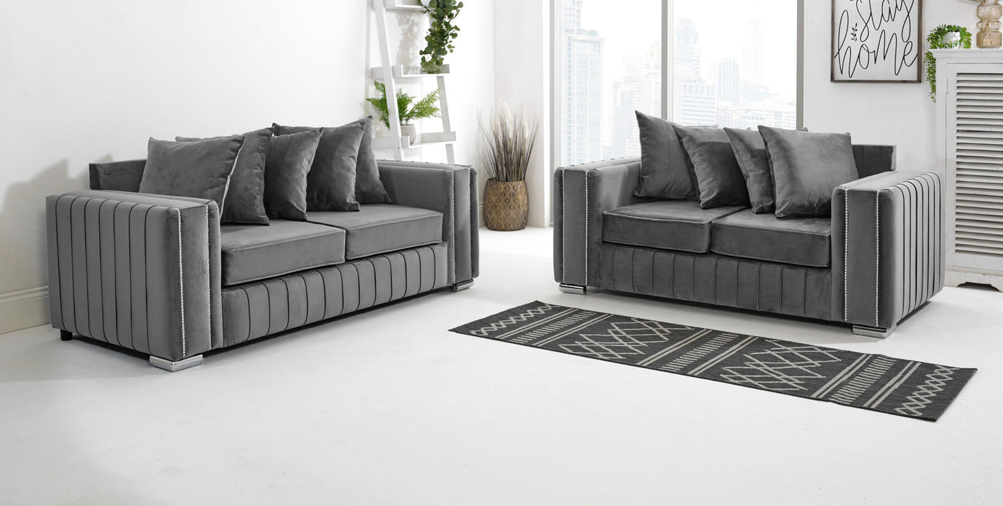 Layla 3+2 Scatterback Sofa Set – Heaven Furnishing