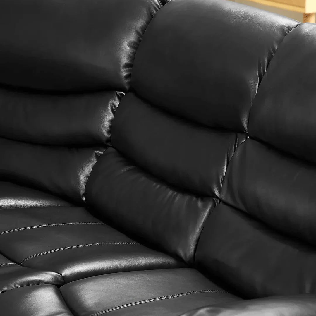 Roma Leather Recliner Corner Sofa – Luxury L-Shaped Comfort
