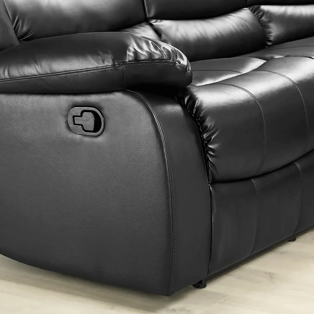 Roma Leather Recliner Corner Sofa – Luxury L-Shaped Comfort