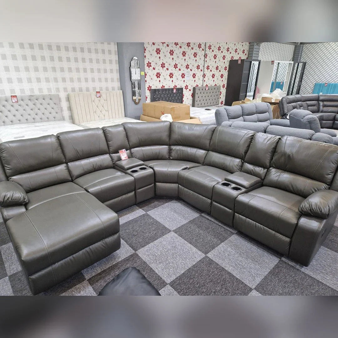 Madrid Leather Recliner Corner Sofa – Luxury Comfort for Modern Living Rooms