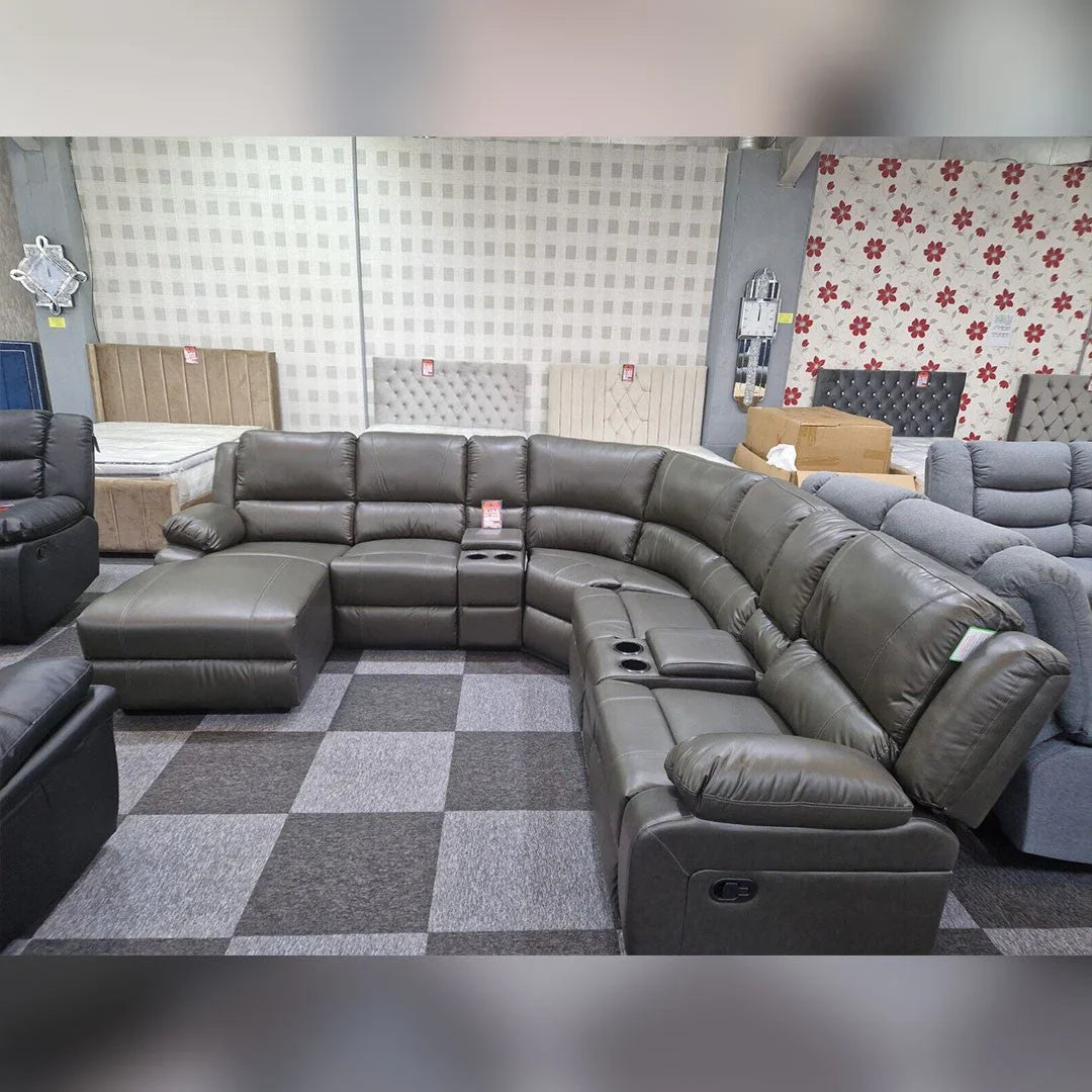 Madrid Leather Recliner Corner Sofa – Luxury Comfort for Modern Living Rooms