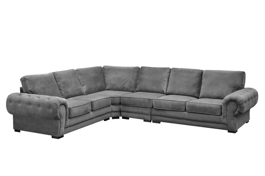 Verona Extended Corner Sofa – Formal Back Cushions – Heaven Furnishing
