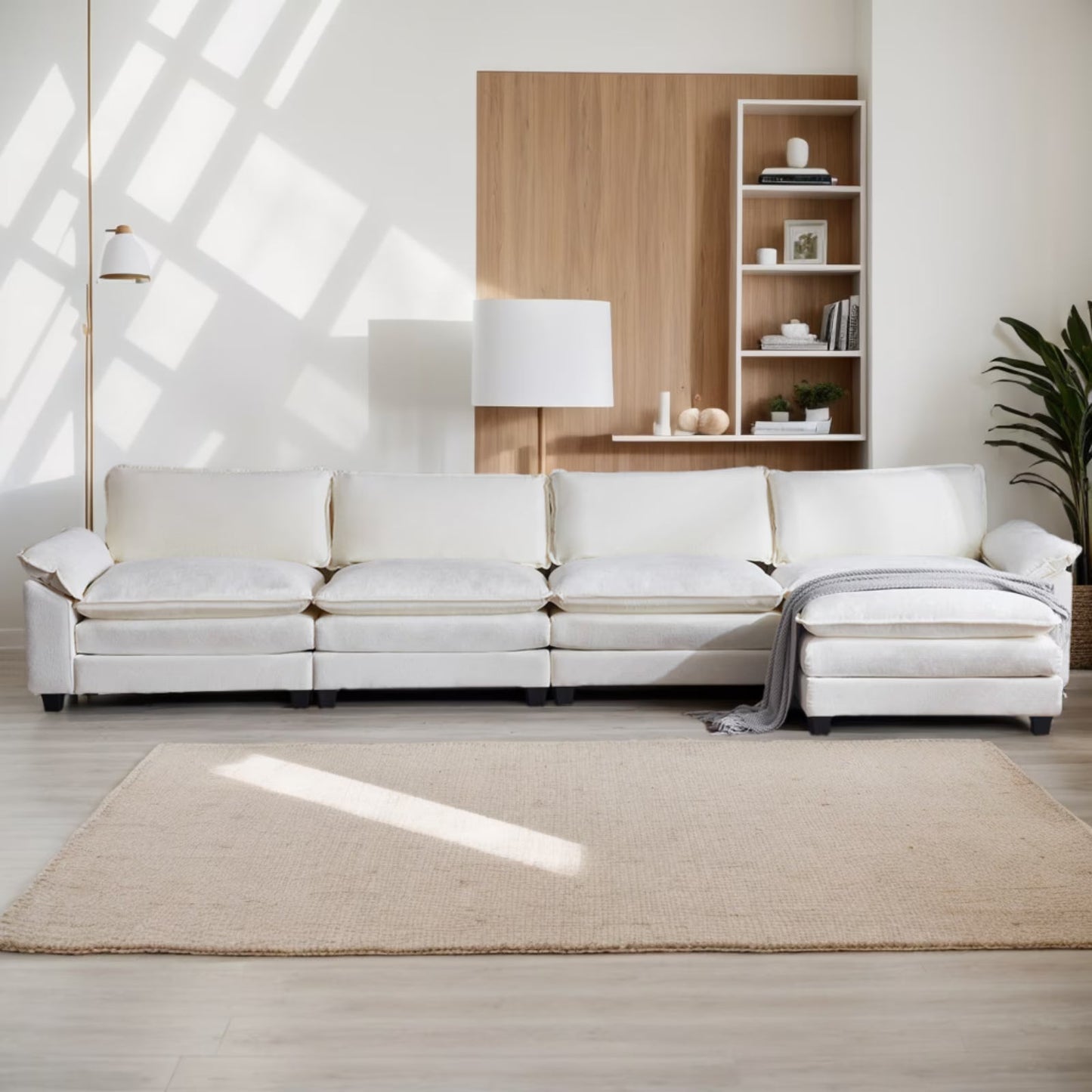 BORIS L Shaped Convertible Sofa – Heaven Furnishing