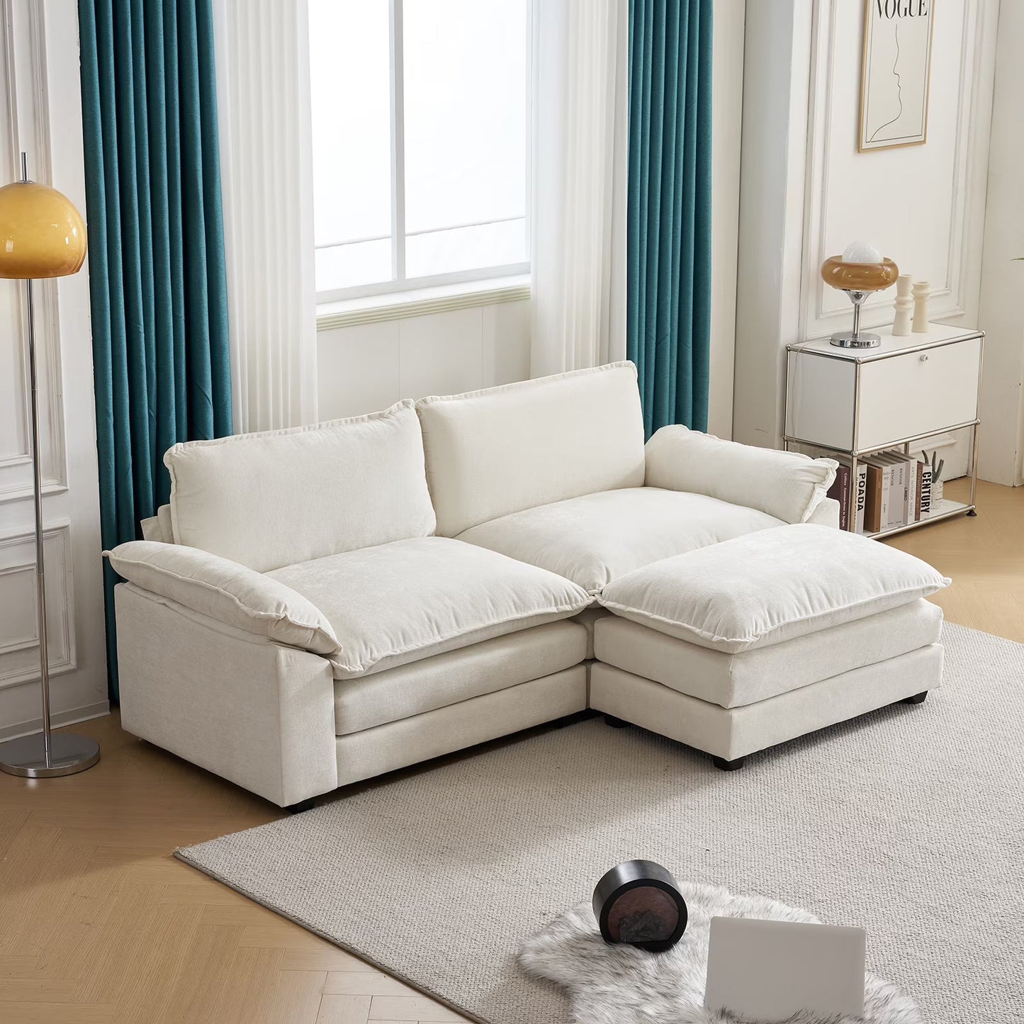 BORIS L Shaped Convertible Sofa – Heaven Furnishing