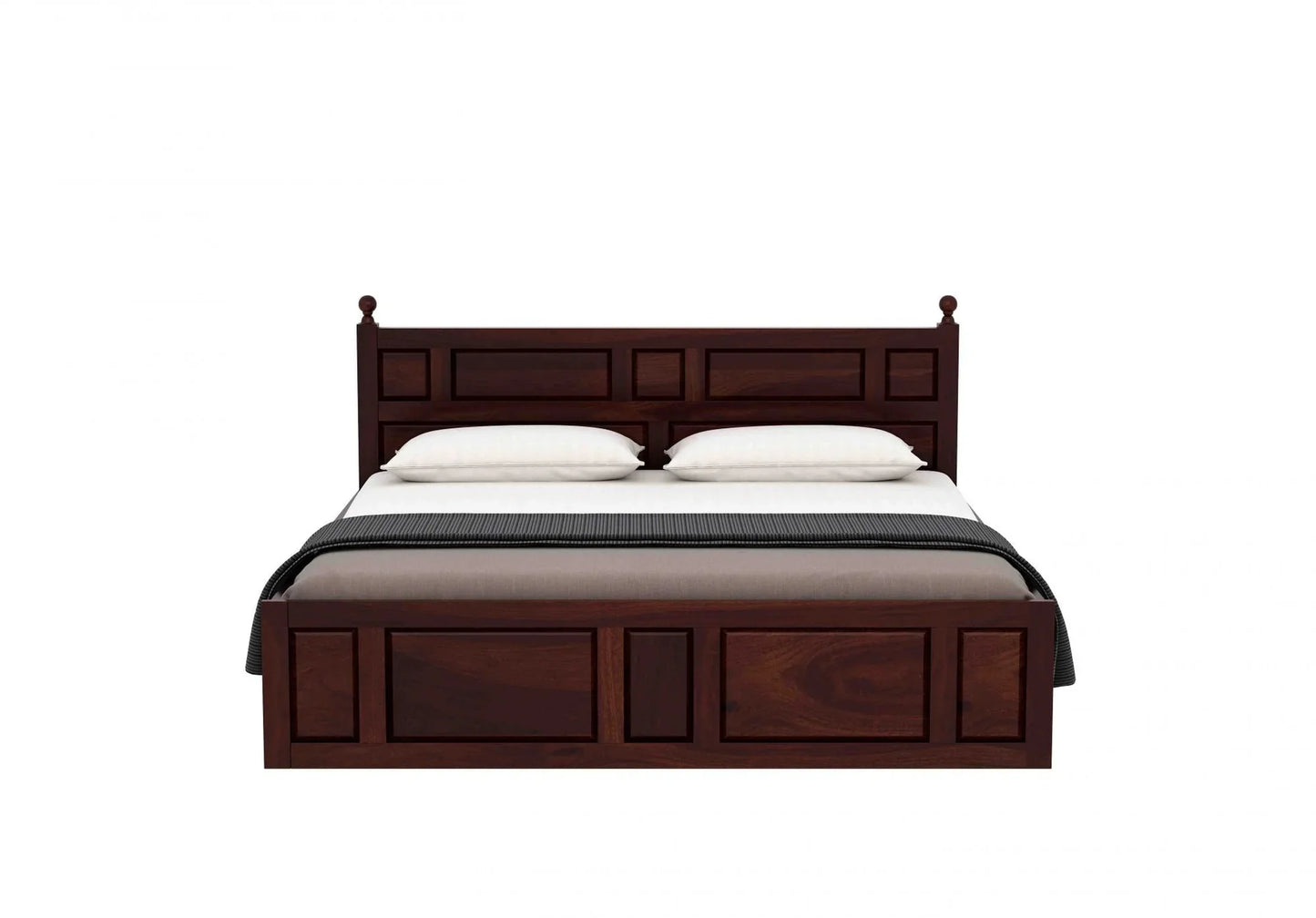 Advin Sheesham Wood Bed with Box Storage | Heaven Furnishing