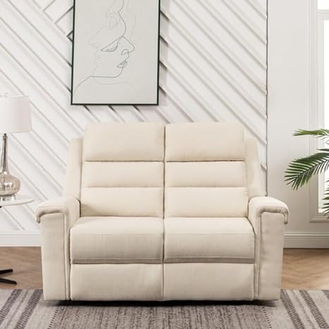 Alina 2 Seater Fabric Manual Recliner –  Heaven Furnishing