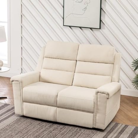 Alina 2 Seater Fabric Manual Recliner –  Heaven Furnishing