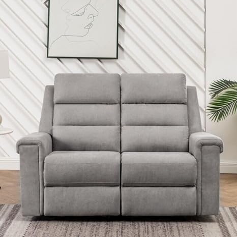 Alina 2 Seater Fabric Manual Recliner –  Heaven Furnishing