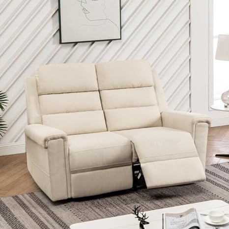 Alina 2 Seater Fabric Manual Recliner –  Heaven Furnishing