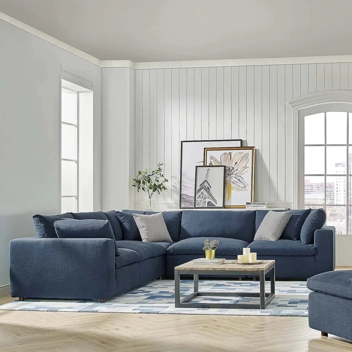 Alston Fabric L Shape Corner Sofa – Heaven Furnishing