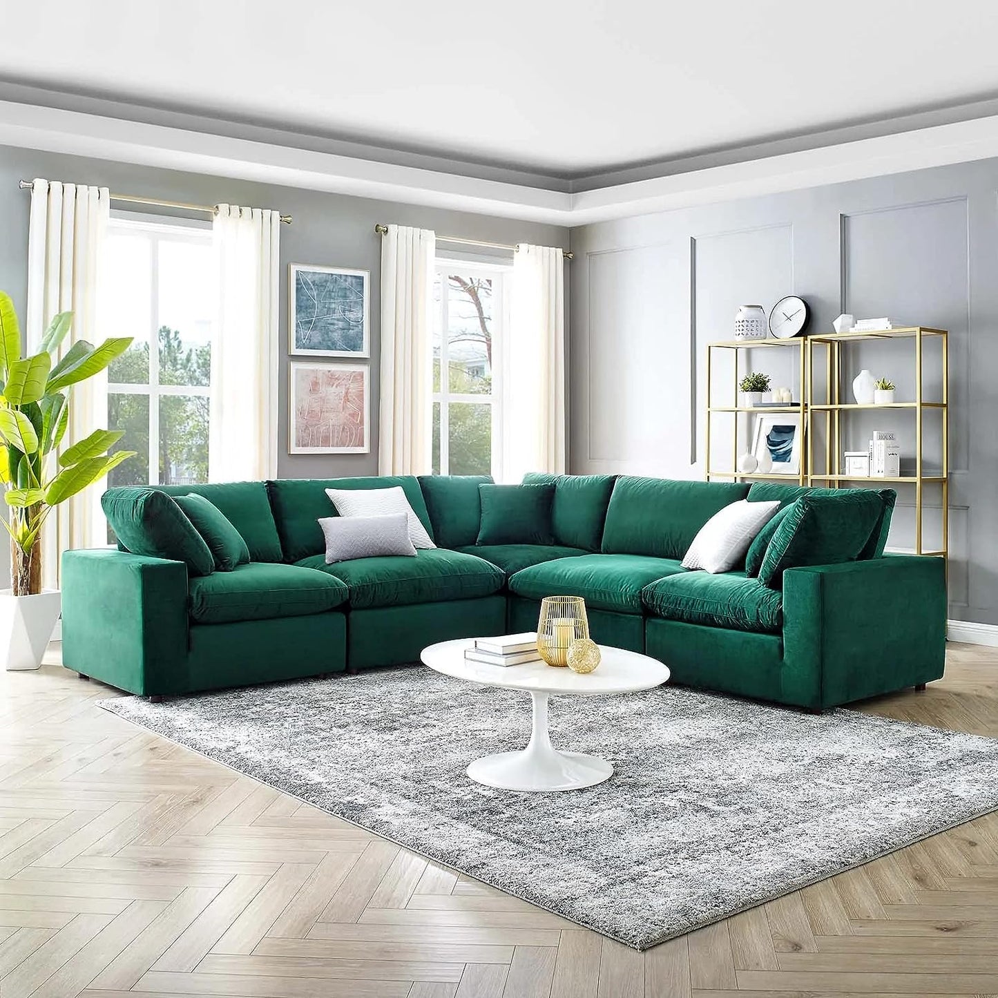 Alston Fabric L Shape Corner Sofa – Heaven Furnishing