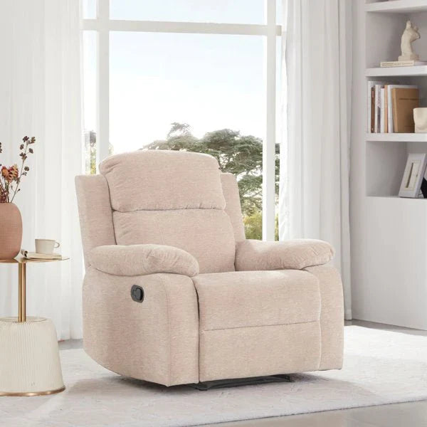 Brevik Fabric Manual Recliner | 1 Seater Recliner – Heaven Furnishing