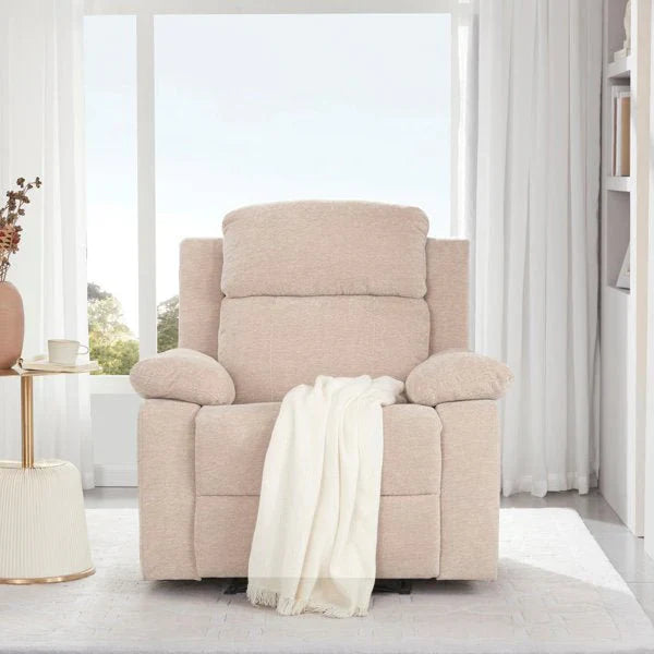 Brevik Fabric Manual Recliner | 1 Seater Recliner – Heaven Furnishing