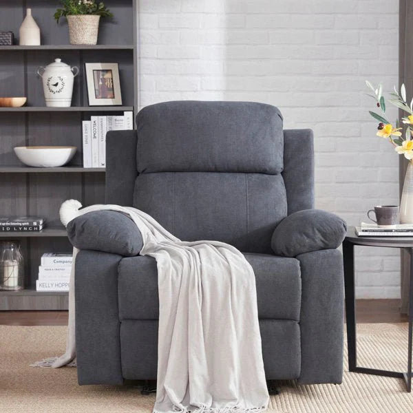 Brevik Fabric Manual Recliner | 1 Seater Recliner – Heaven Furnishing