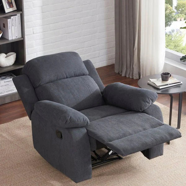 Brevik Fabric Manual Recliner | 1 Seater Recliner – Heaven Furnishing