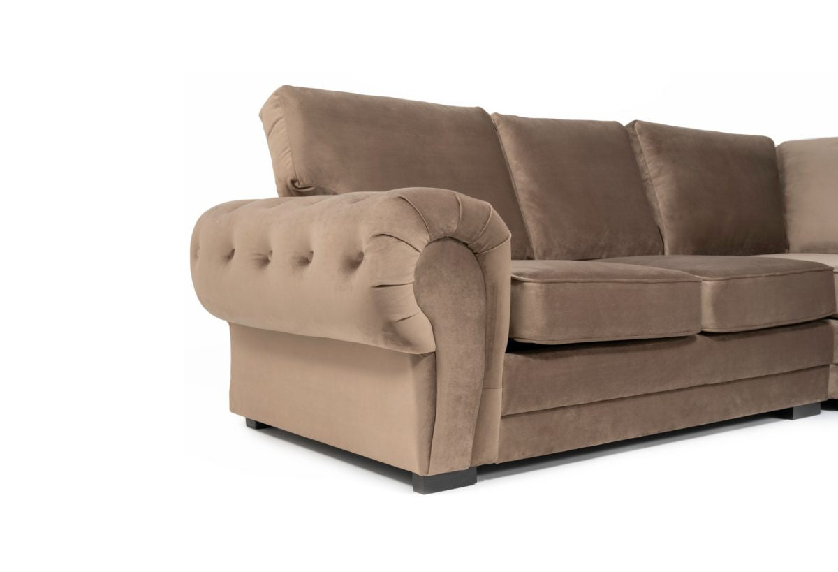 Verona Velvet Corner Sofa – Heaven Furnishing