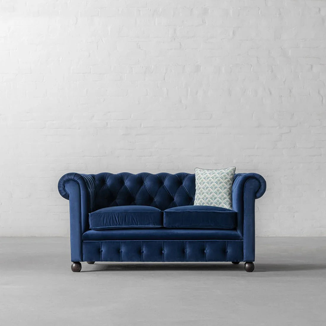 Cassava Solid Wood 2 Seater Fabric Chesterfield Sofa – Heaven Furnishing