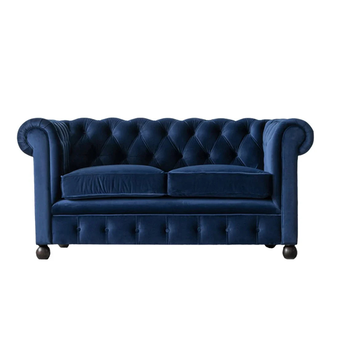 Cassava Solid Wood 2 Seater Fabric Chesterfield Sofa – Heaven Furnishing
