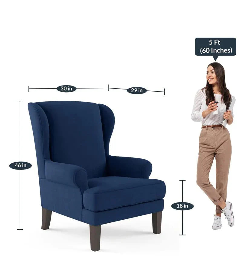 Chicago Upholstered Wing Chair – Heaven Furnishing