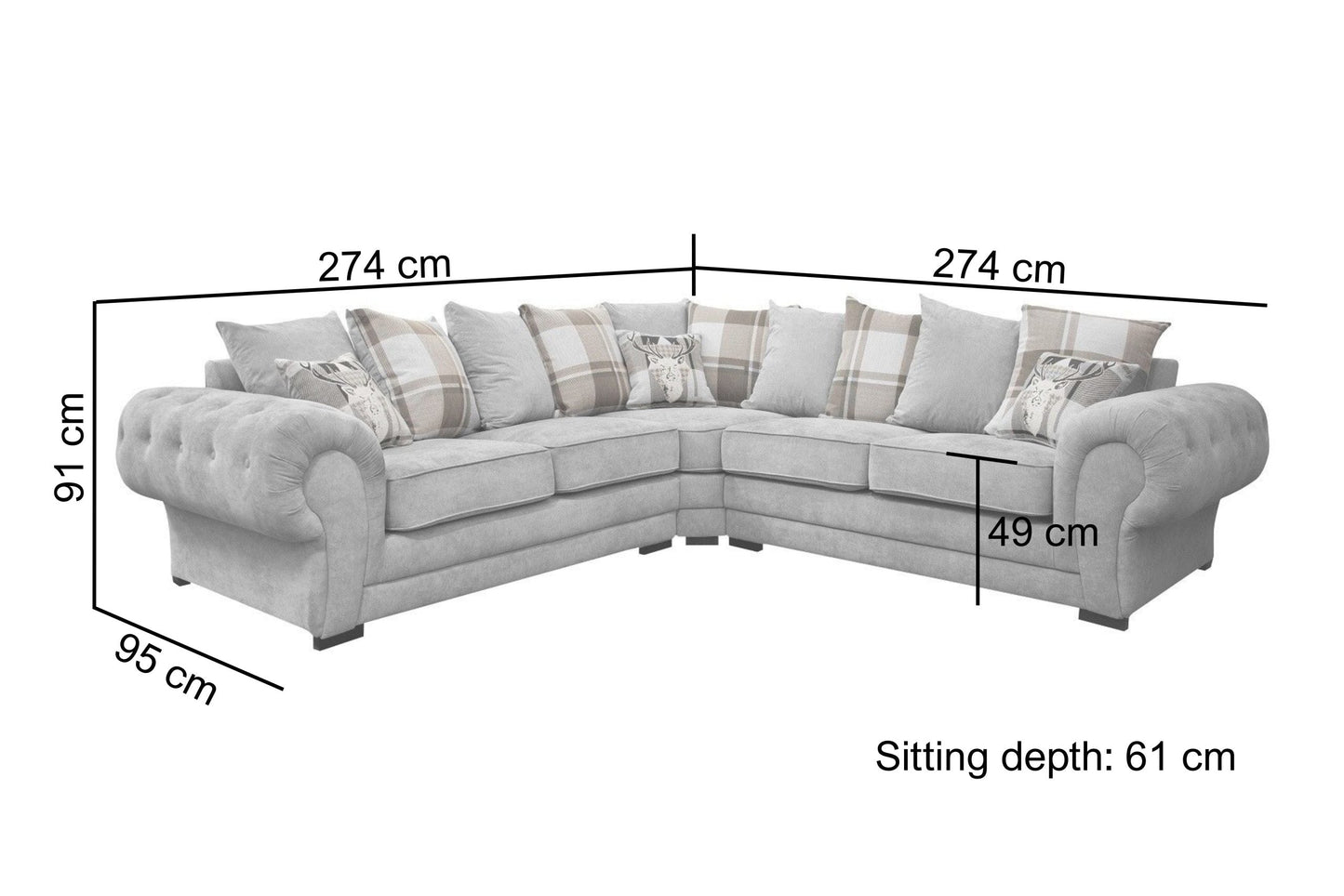 Verona Corner Sofa | Heaven Furnishing
