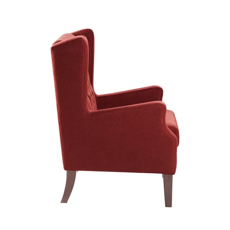 Frank 1 Seater Wide Tufted Wingback Upholstered Wing Chair –Heaven Furnishing