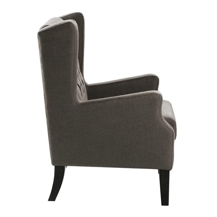 Frank 1 Seater Wide Tufted Wingback Upholstered Wing Chair –Heaven Furnishing
