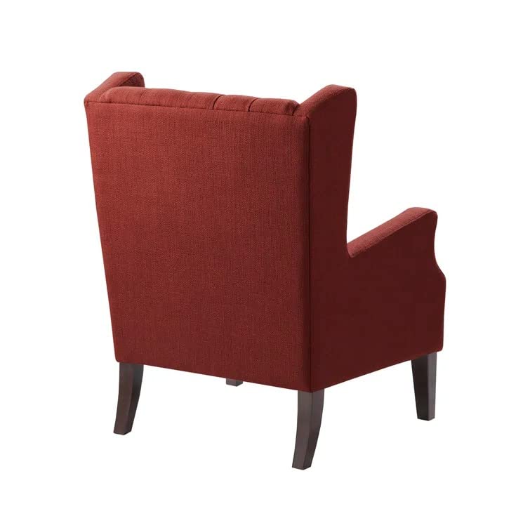 Frank 1 Seater Wide Tufted Wingback Upholstered Wing Chair –Heaven Furnishing