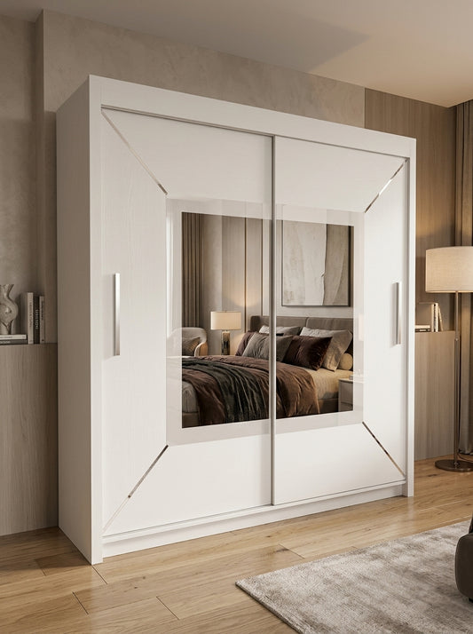 VENICE Sliding Door Wardrobe with Mirror