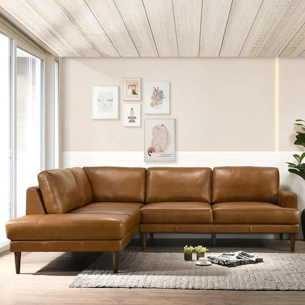 Irina L Shape 6 Seater Leatherette Sectional Sofa – Heaven Furnishing