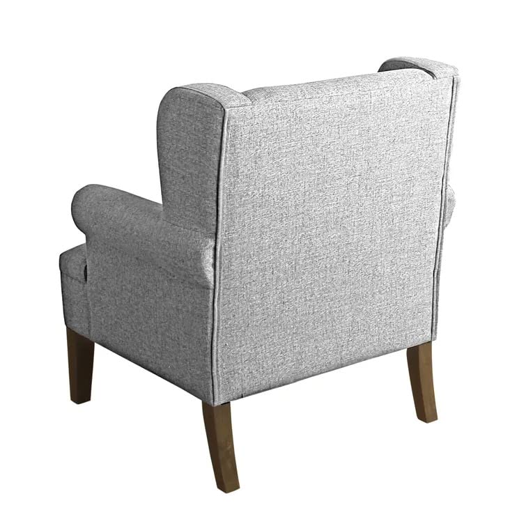 Maria 1 Seater Upholstered Wing Chair – Heaven Furnishing