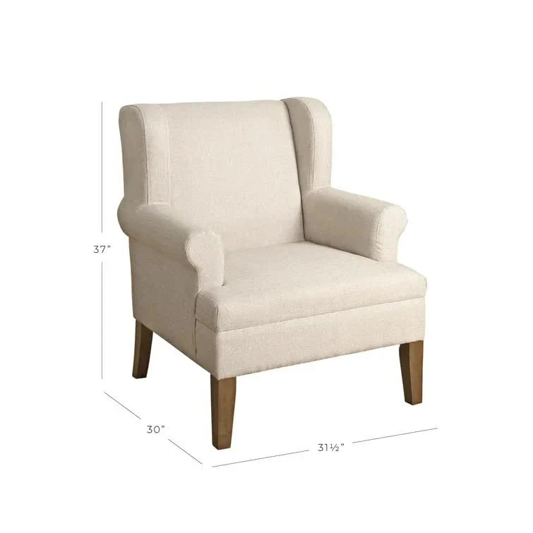 Maria 1 Seater Upholstered Wing Chair – Heaven Furnishing