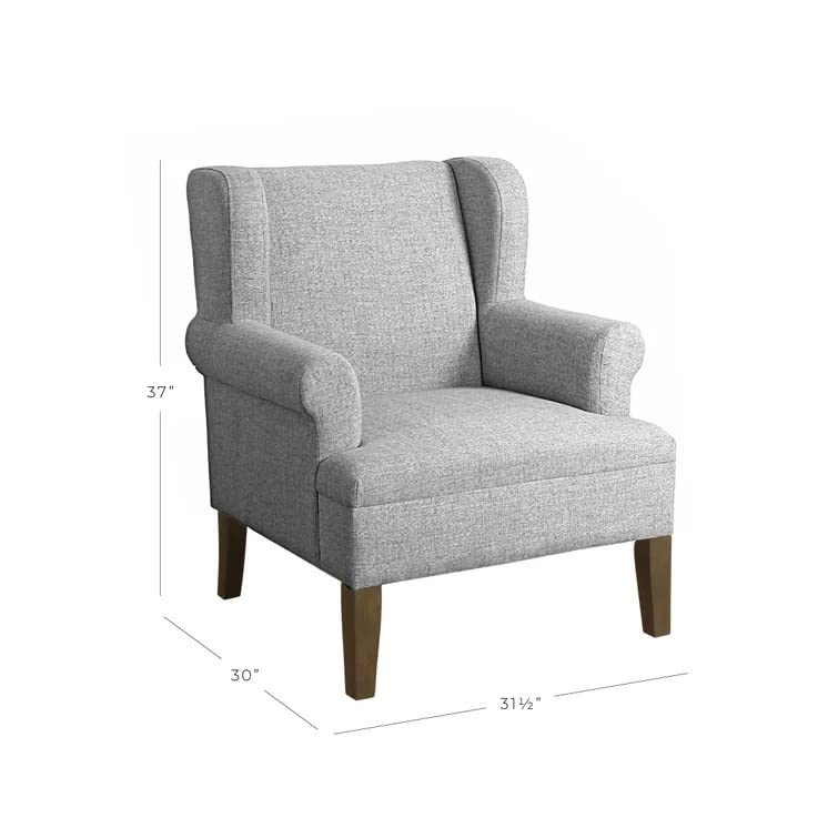 Maria 1 Seater Upholstered Wing Chair – Heaven Furnishing