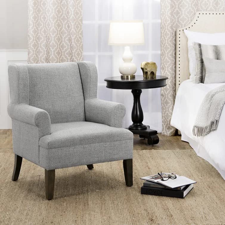 Maria 1 Seater Upholstered Wing Chair – Heaven Furnishing