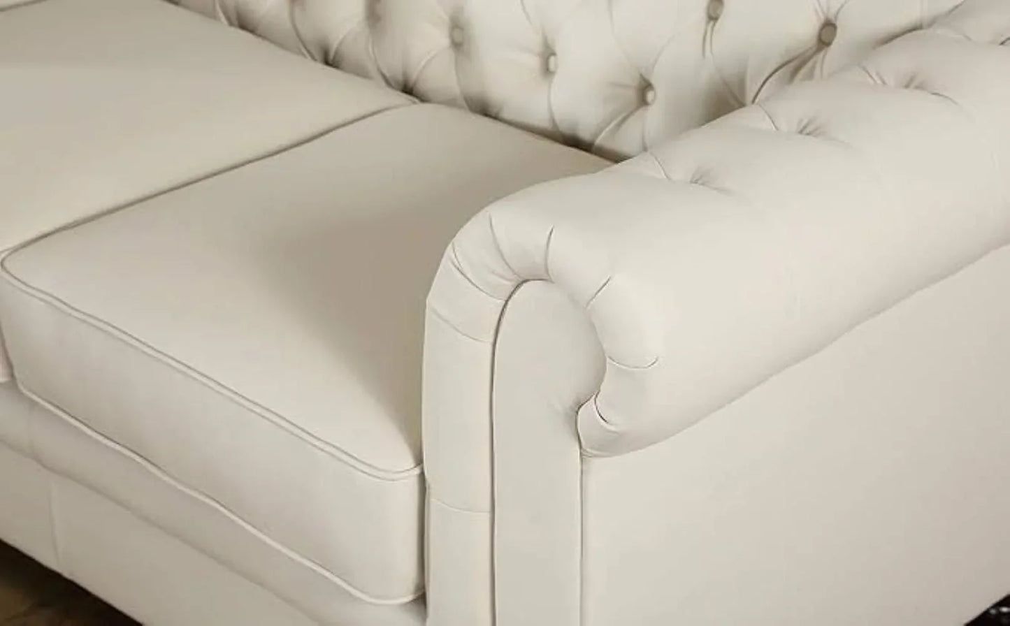 Marina Solid Wood Chesterfield Sofa – Heaven Furnishing