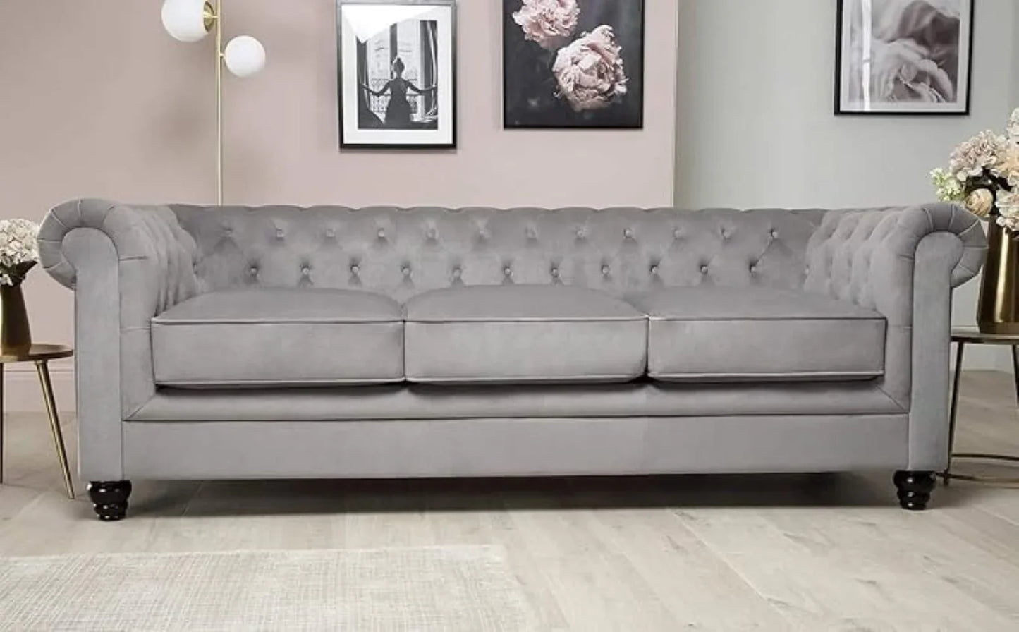 Marina Solid Wood Chesterfield Sofa – Heaven Furnishing