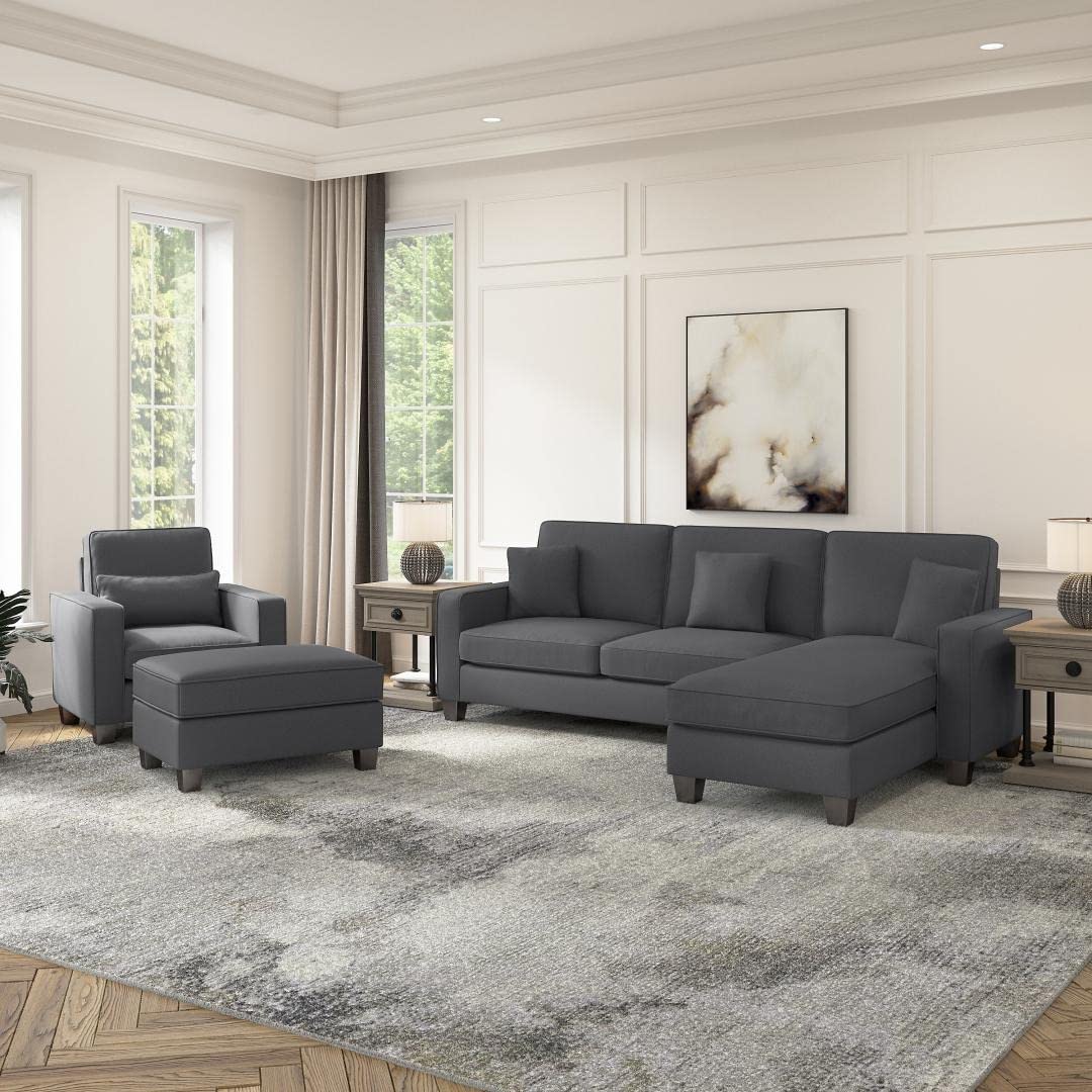 Moscow 1 Seater + 4 Seater L-Shape Sofa – Modern Living Room Set