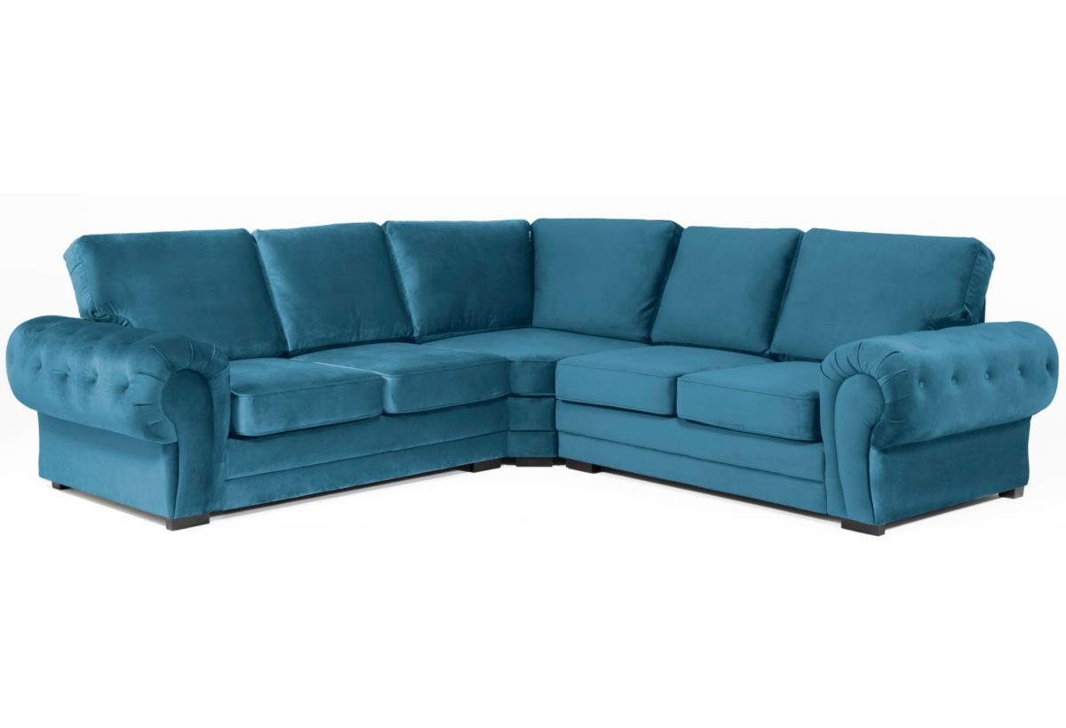 Verona Velvet Corner Sofa – Heaven Furnishing