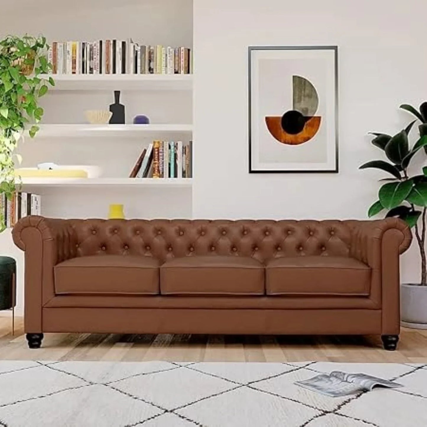 Simpson Solid Wood Chesterfield Sofa – Heaven Furnishing