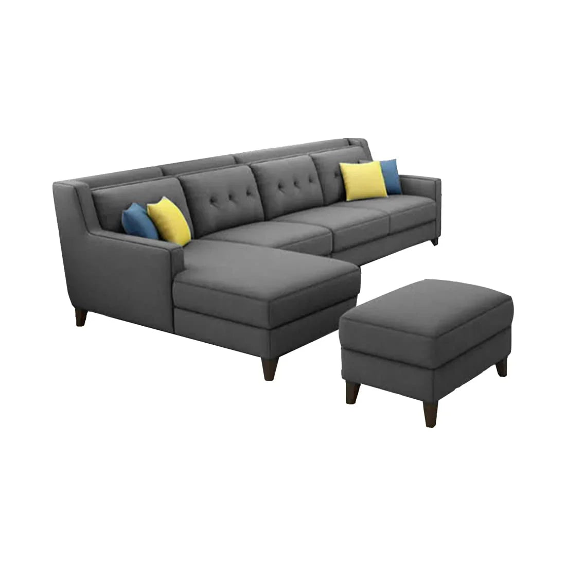 Milner L Shape Sofa with Ottoman – Heaven Furnishing