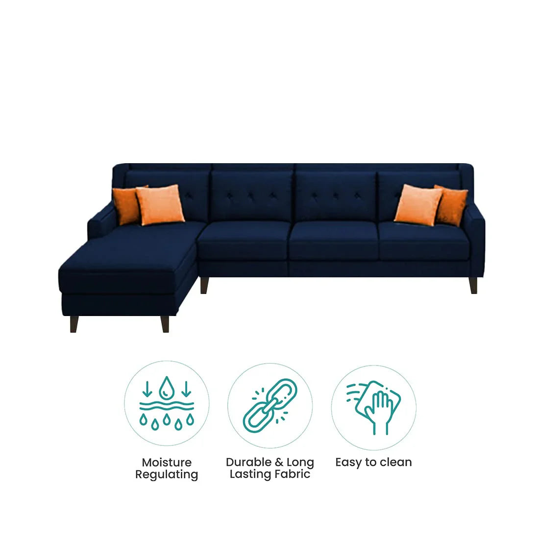 Milner L Shape Sofa with Ottoman – Heaven Furnishing